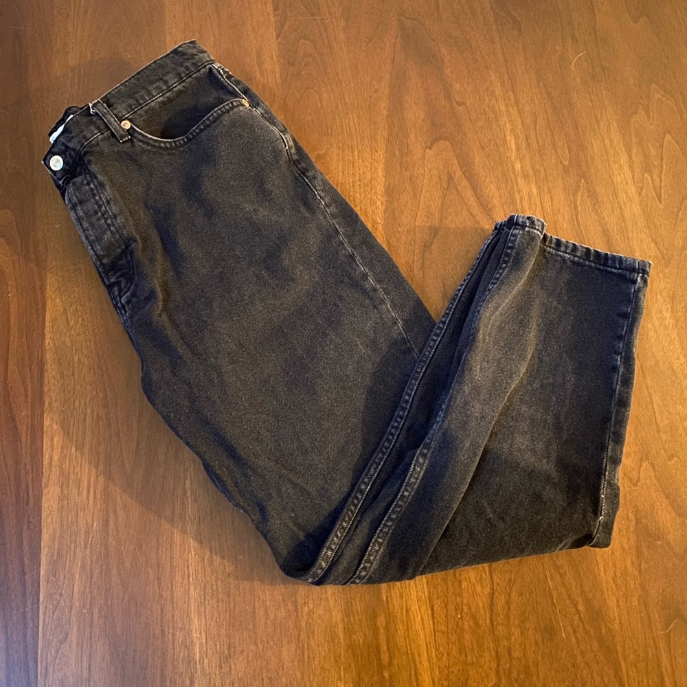 Original fit black tops man denim